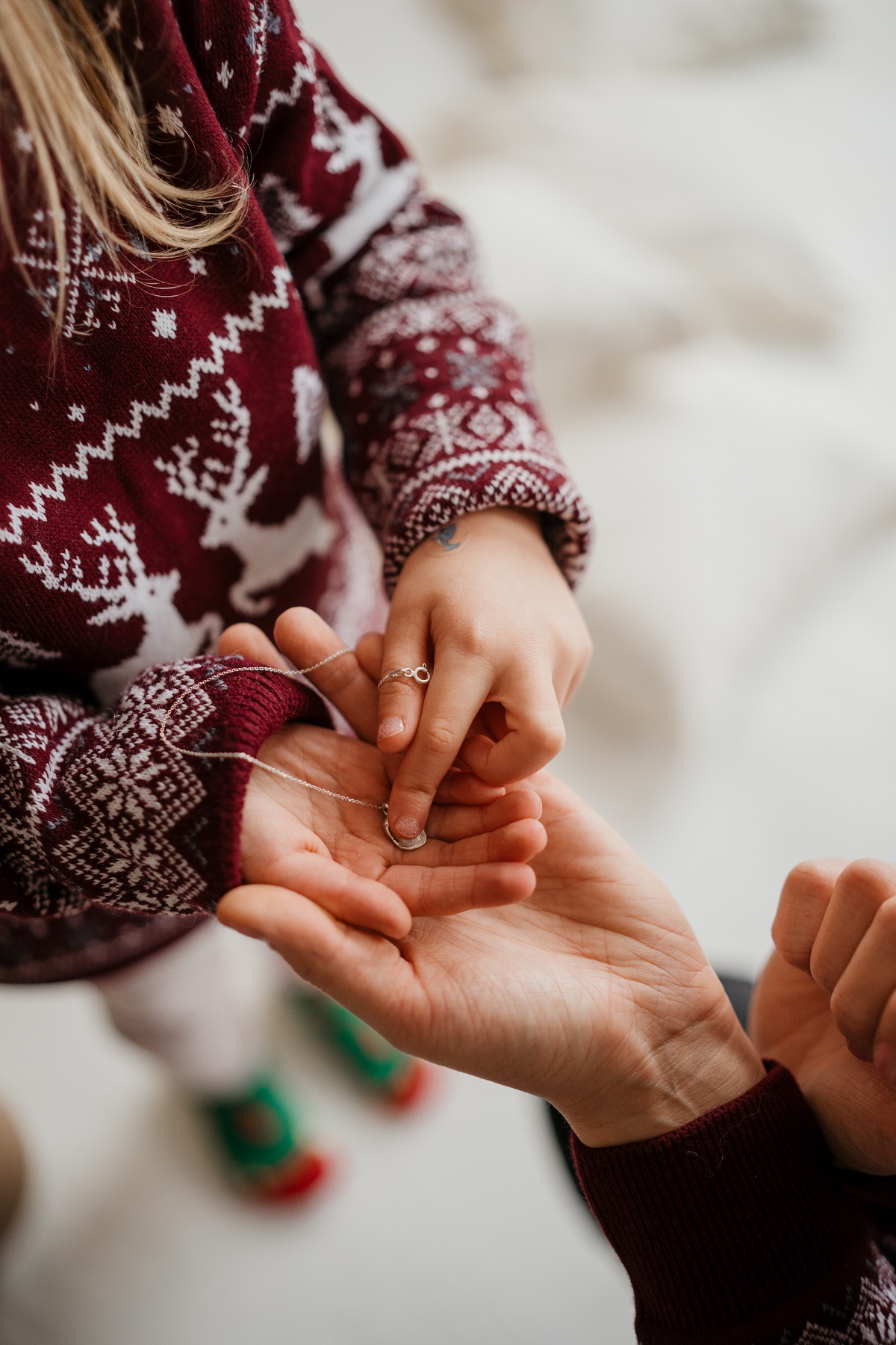 Naszyjnik z odciskiem palca