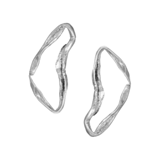 Srebrne kolczyki Odbicie