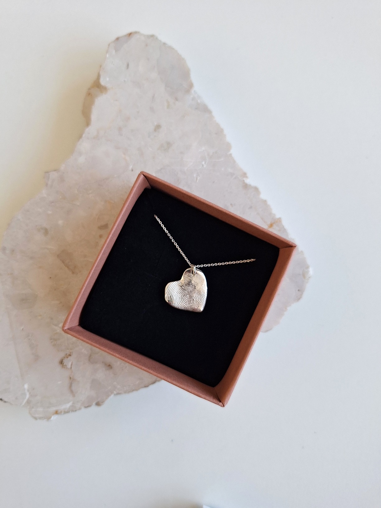 Naszyjnik z odciskiem palca - Serce - obrazek 3