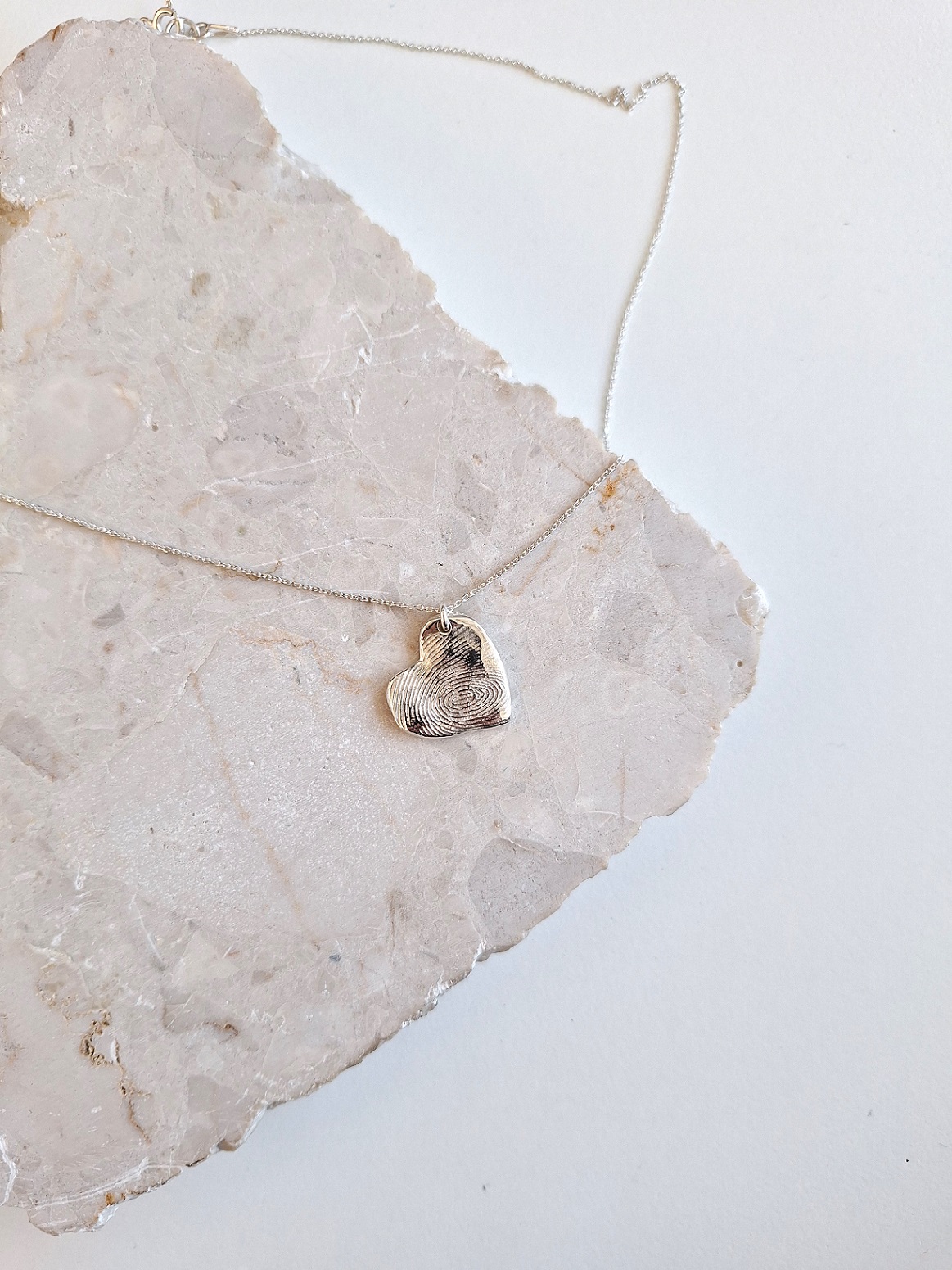 Naszyjnik z odciskiem palca - Serce - obrazek 2